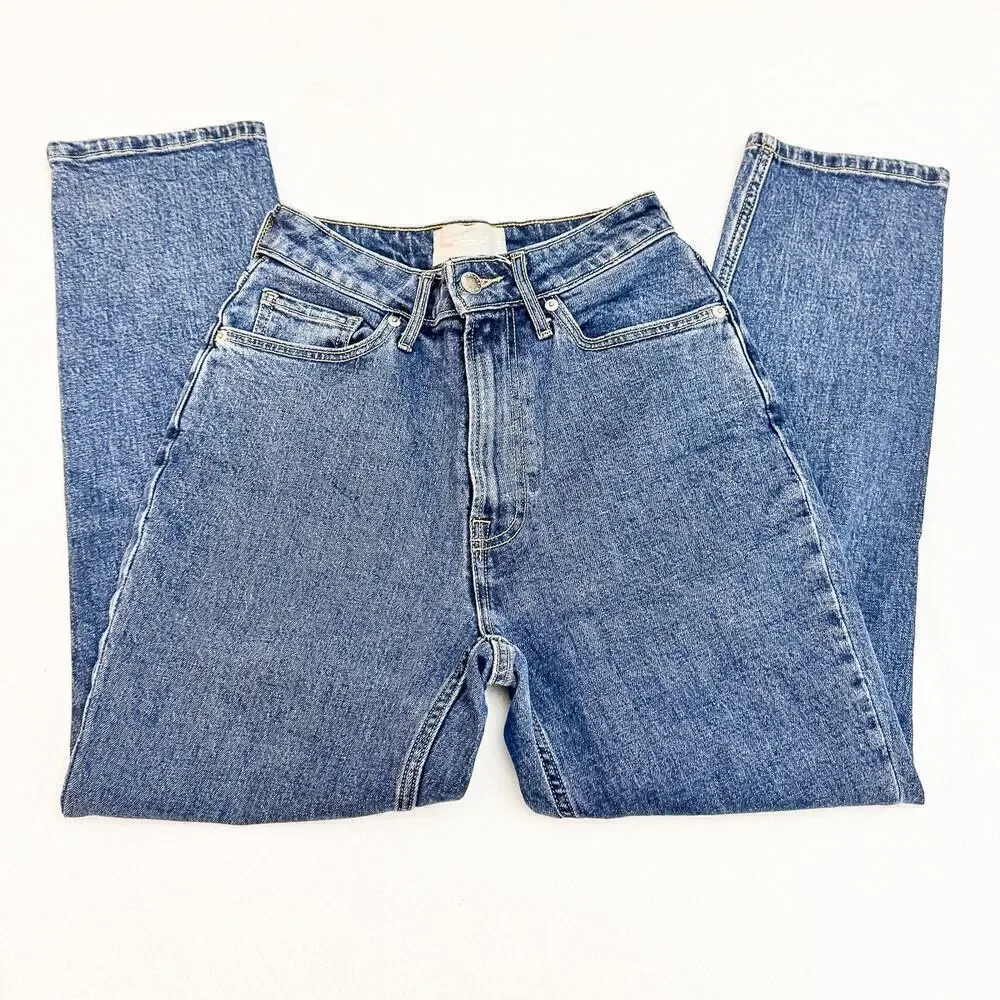 Everlane The Curvy Cheeky Jean Organic Cotton Denim Size 25 Crop